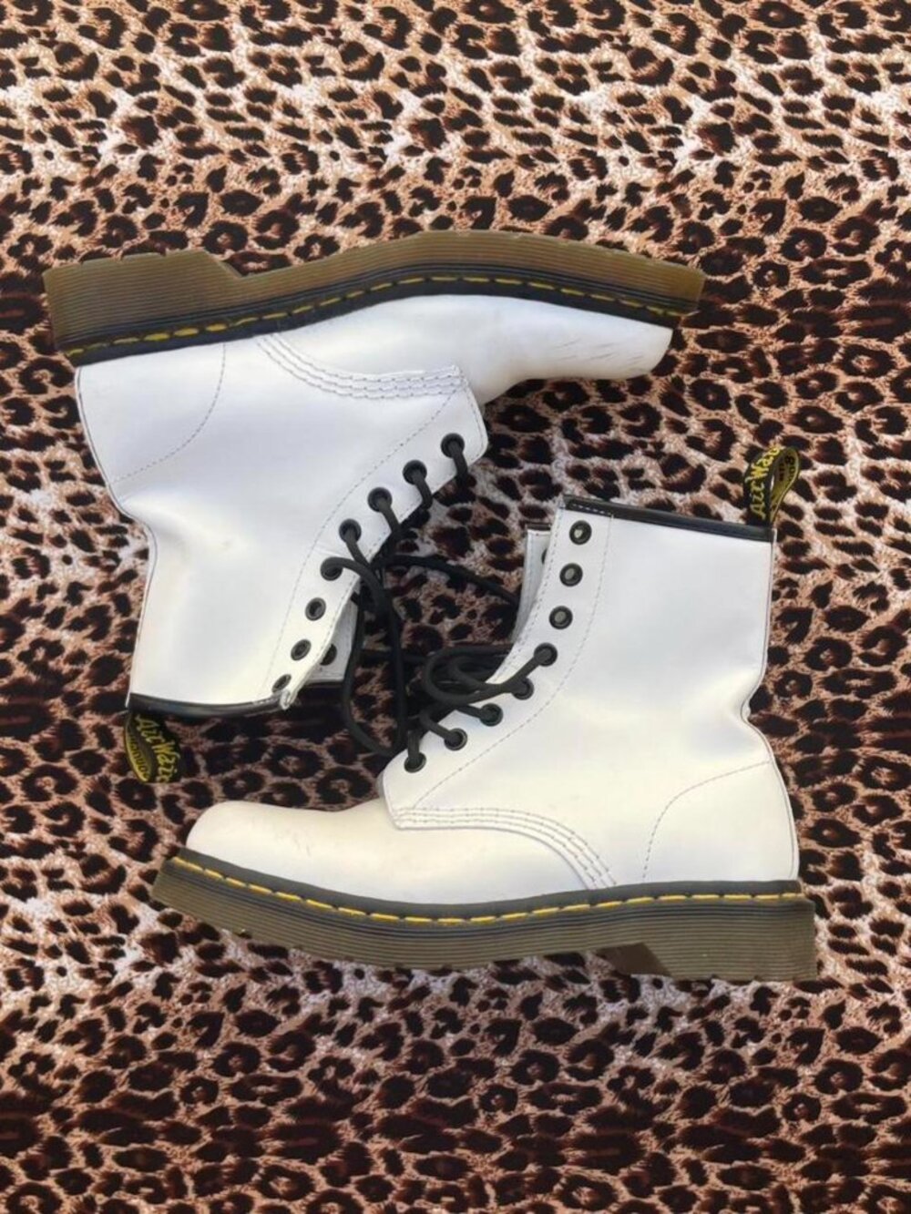 Classic white Dr. Martens 1460 boots